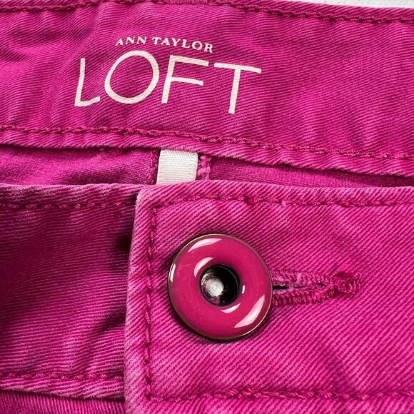 Ann Taylor Loft Two Pair Cotton Twill Chino Shorts Mid Rise 4” Inseam Size 6 - Picture 4 of 12